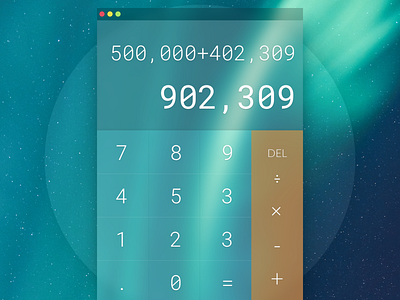 Glass Calculator 004 app appdesign challenge dayliui ui ui ux uichallange uiinspiration uitrends ux uxdesign