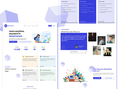 Course Learning Website branding design typography ui website