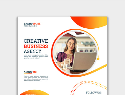 Digital marketing agency and corporate social media post banner template