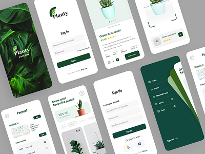 Plant app app design designapp mobile mobile app plantapp ui uiux ux