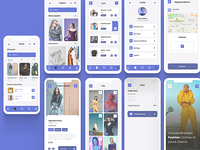 Fashion app app design design app ecommerce app fashion app mobile mobile app ui uiux ux