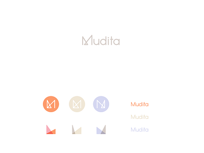 Mudita brand identity branding design logo