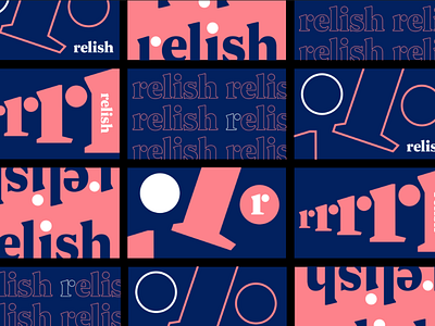 Relish Works brand identity brand system branding design food graphic design logo