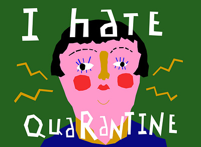 Quarantine sadness illustration design graphic design illustration vector illustration
