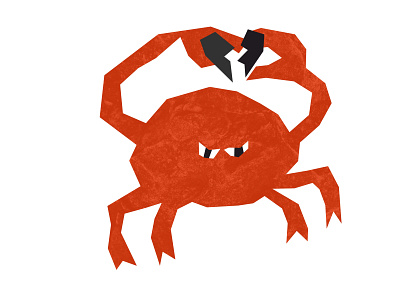 Crabby crab art book illustration children illustration colorful corel draw design graphic design illustration illustrator inktober vector vector illustration