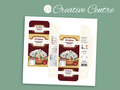 Basmati Rice Packaging Design app branding design graphic design illustration logo typography ui ux vector
