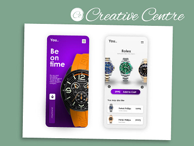 Watch App Design animation app branding design graphic design illustration logo typography ui ux vector