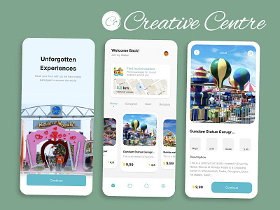 Amusement Park App androidappdesign app branding design graphic design illustration iosappdesign logo mobileappdesign prototyping typography ui ux vector visualdesign