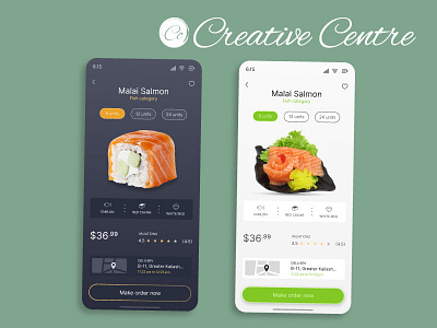 Food Delivery App (Dark & Light Shade)