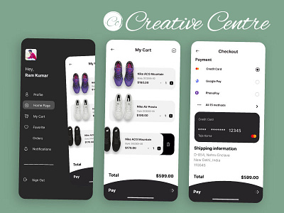 Shoes Shopping App app branding design graphic design illustration logo typography ui ux vector