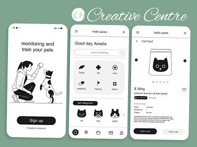 Pet Trainer App app branding design graphic design illustration logo typography ui ux vector