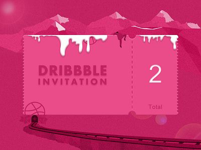 Dribbble Invite colors dribbble illustration invite