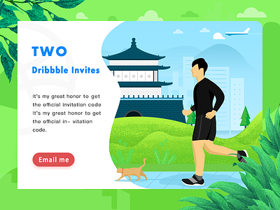 The Third Wave Of Dribbble Invite colors exercise illustration xian