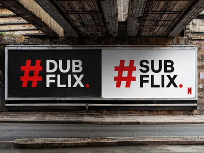 Netflix D&AD DubFlix or SubFlix Campaign brand branding dad design graphic design illustrator netflix photoshop