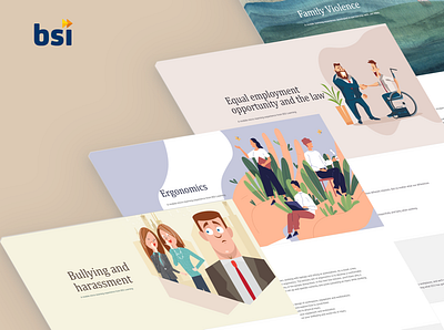 BSI Compliance branding branding design creative design elearning graphic illustration photoshop ui ux web