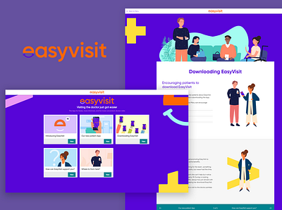 easyvisit branding branding design creative design elearning evolve illustration photoshop ui ux web