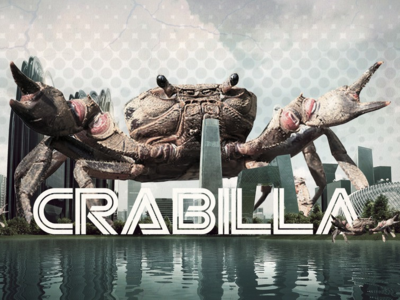 Crabilla Invade The City design graphic poster poster design untitled