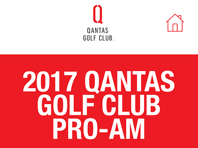 2017 Qantas Golf Club Pro-am branding branding design creative design graphic icon illustration photoshop typography ui ux