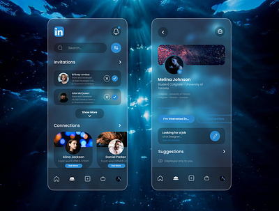 Linkedin Redesign app design graphic design linkedin redesign ui ux