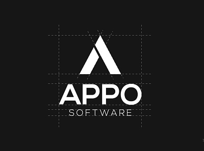 Appo Software Logo branding business logo creative logo flat logo graphic design logo minimal minimalist professional logo
