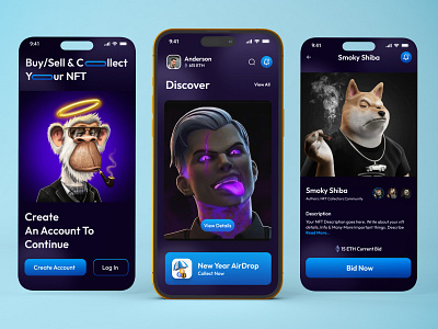 NFT APP UI Design