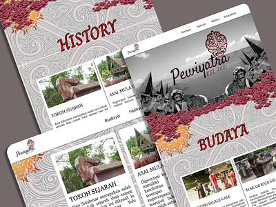 Pewiyatra : Tomok Village Tourism - Website app interface landing page product ui ux web website
