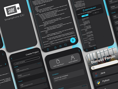SIDE: Smartphone IDE - Mobile App android android ui application code coding mobile ui ux