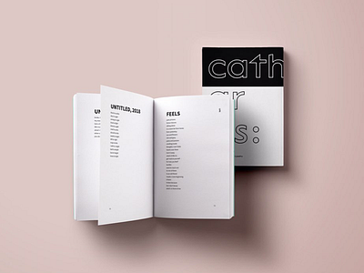 Catharsis : Poetry Book Design artsy book design poems poetry publication