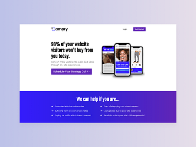 Ampry / Home Page Revamp + Illustrations