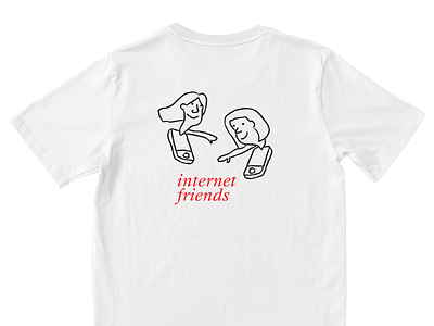 internet friends t shirt design illustration retro shirt