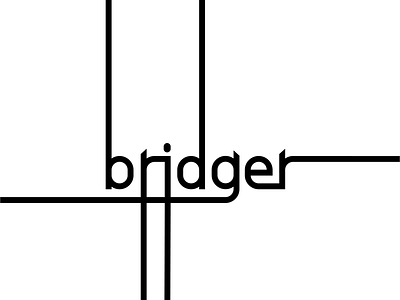 BRIDGER TYPE CONCEPT brand design name type typography