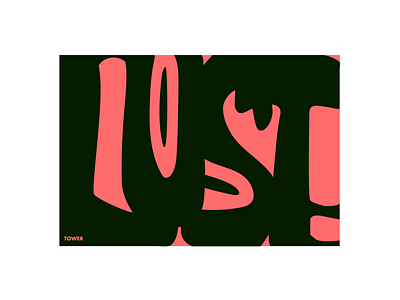 LOVE&LUST design illustration love lust negative space type art