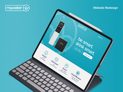 MyWater - Website Redesign branding design icon redesign typography ui water website website design