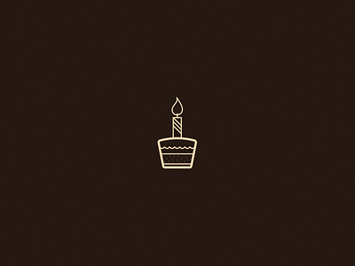 Birthday birthday candle card cupcake greeting illustration mini cake muffin vector