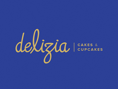 delizia cakes calligraphy cupcakes logo proposal redo typography