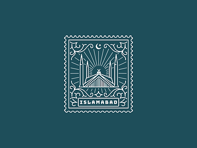 Islamabad illustration islamabad isloo pakistan stamp