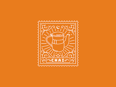 Chai chai cup illustration karachi pak pakistan stamp tea