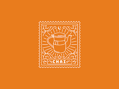 Chai chai cup illustration karachi pak pakistan stamp tea