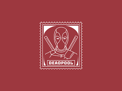 DEADPOOL deadpool deadpool 2 illustration marvel poster stamp