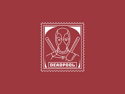 DEADPOOL deadpool deadpool 2 illustration marvel poster stamp