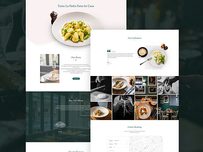 Italian Restaurant Website Redesign Concept