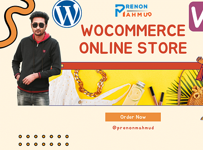 Create Your Woocommerce store Now ,find Prenon Mahmud on Fiverr design fiverr illustration landing page nft ui ui.ux website woocommerce wordpress