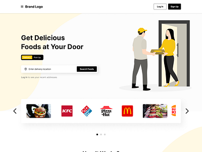 Food Ordering Website By Prenon Mahmud design landing page nft ui ui.ux website woocommerce wordpress
