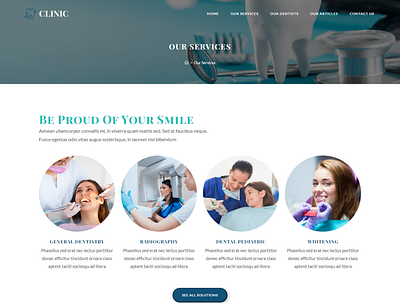 Dental Clinic Website by Prenon Mahmud design landing page website wo woocommerce wordpress