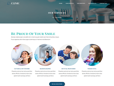 Dental Clinic Website by Prenon Mahmud