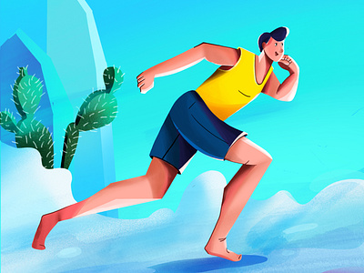 Running illustration