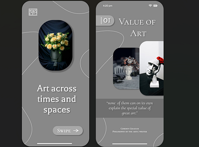 Art Gallery app branding design graphic design illustration logo typography ui vector