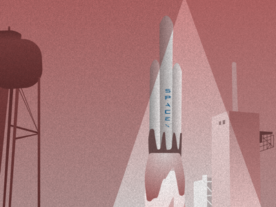 SpaceX illustration rockets spacex