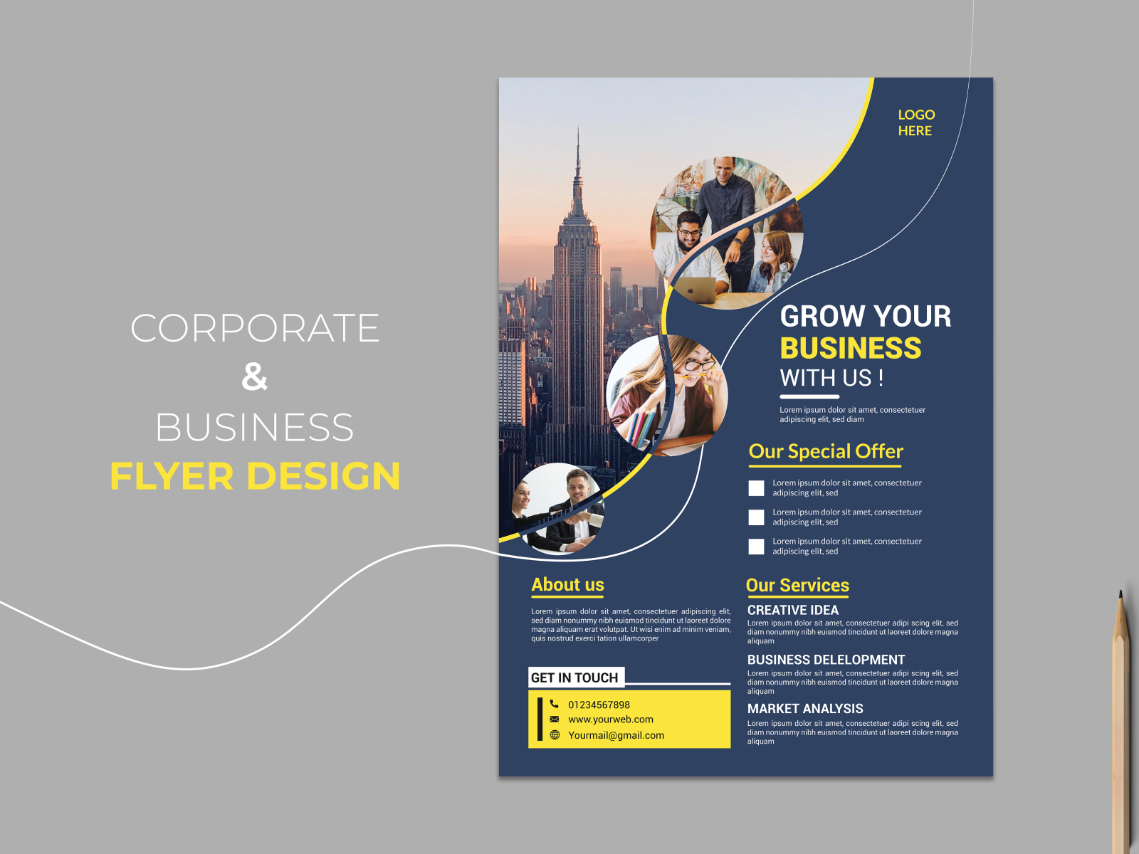 Professional And Corporate Flyer Design by Alamgir Hossain on Dribbble