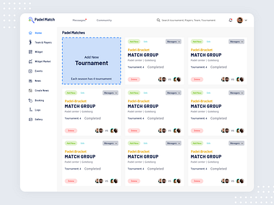 Padelmatch Dashboard